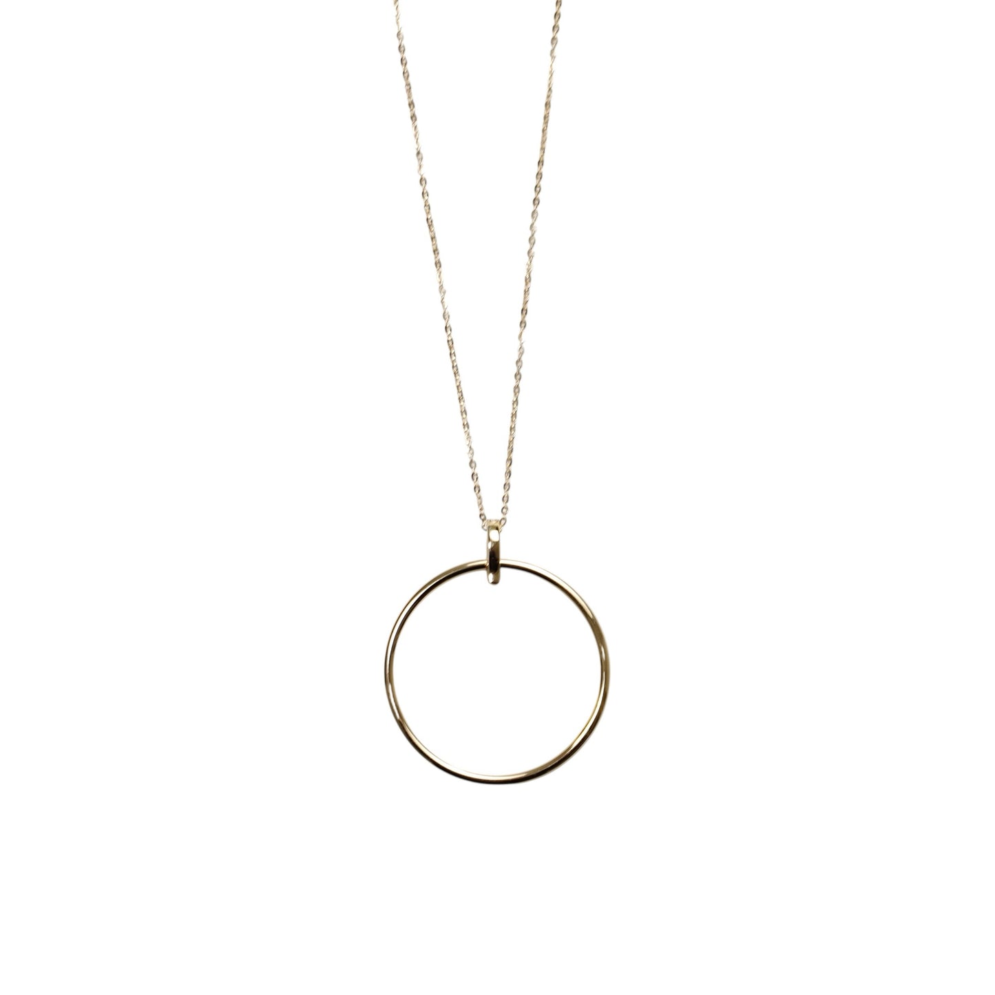 Pearl Double Circle Necklace
