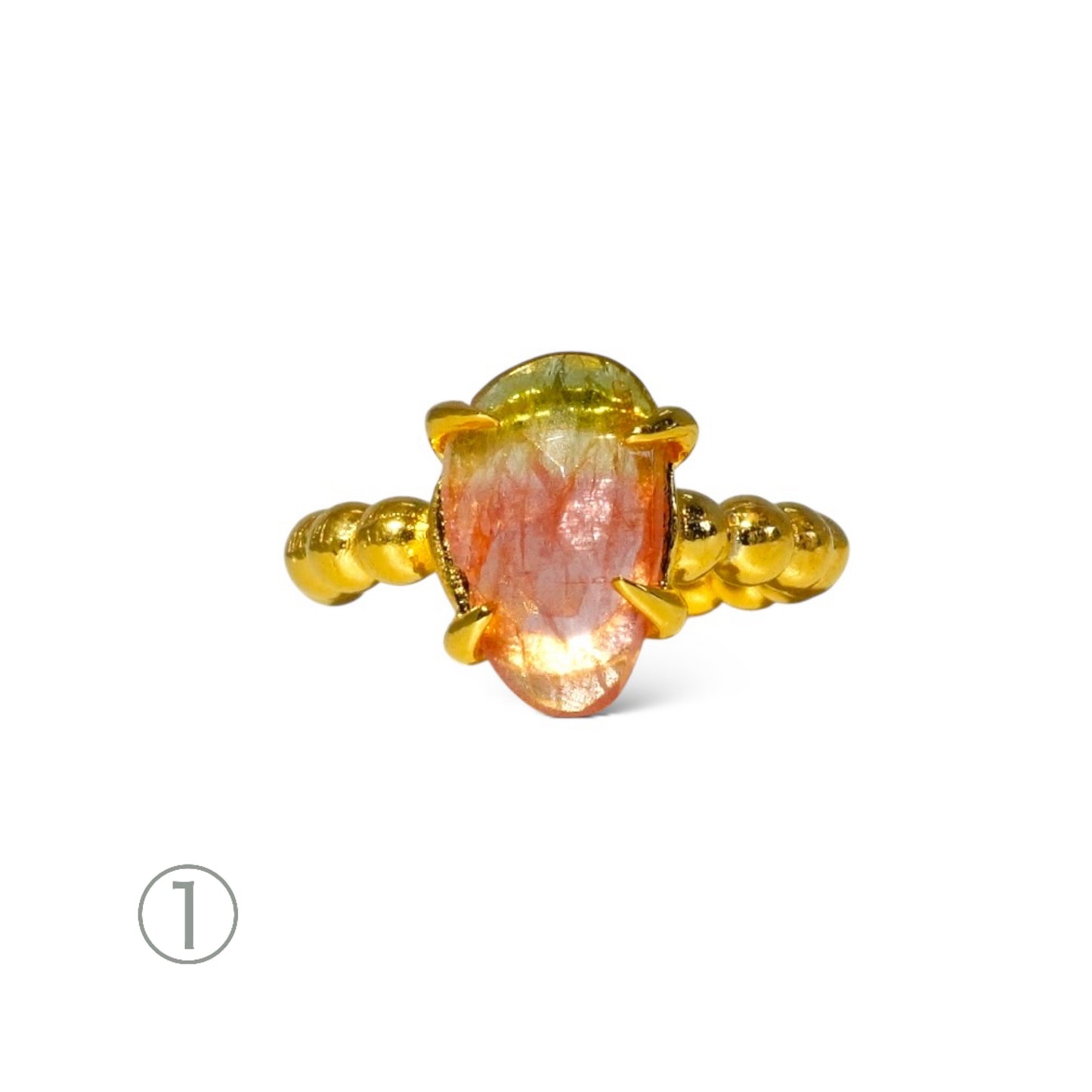 Watermelon Tourmaline Ear Cuff