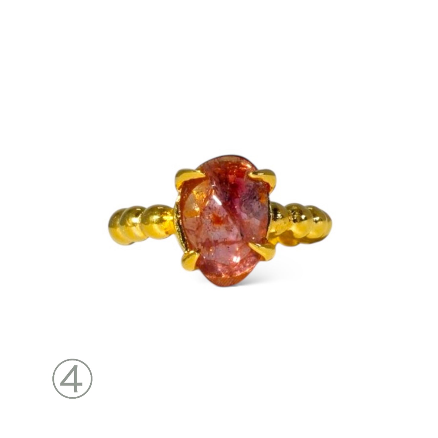 Watermelon Tourmaline Ear Cuff