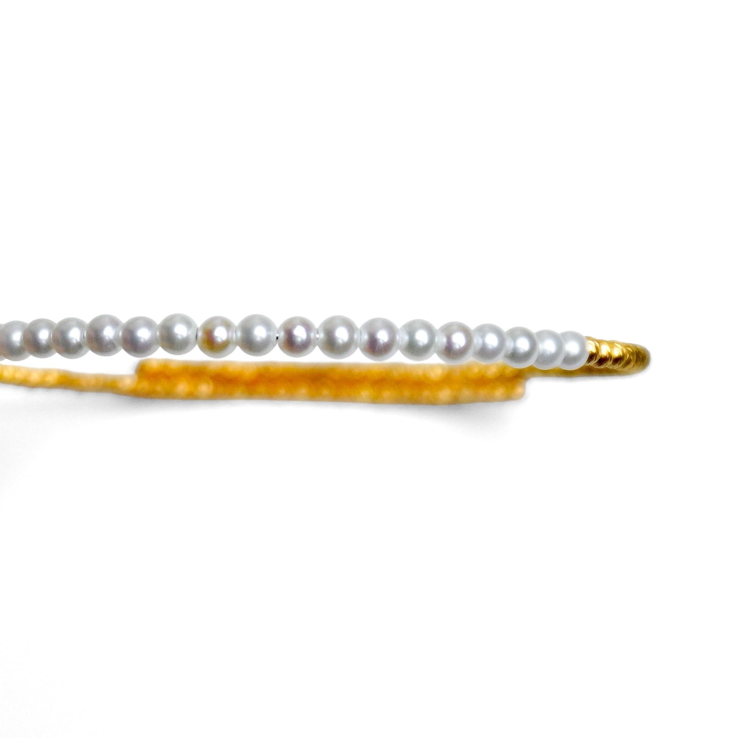 Baby Pearl Metal Beads Bangle