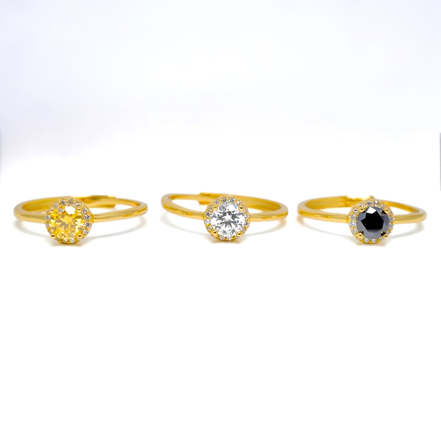 Moissanite Stella Halo Ring