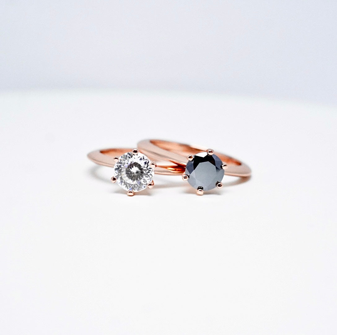 Luminous 6 Moissanite Solitaire Ring