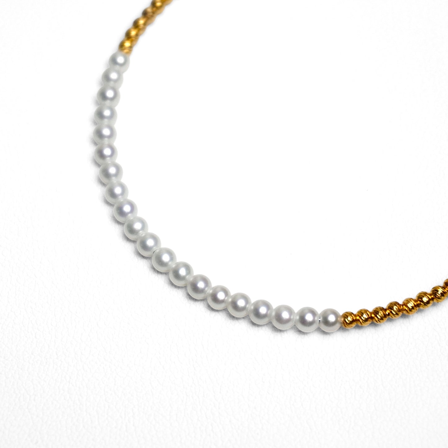 Baby Pearl Metal Beads Bangle