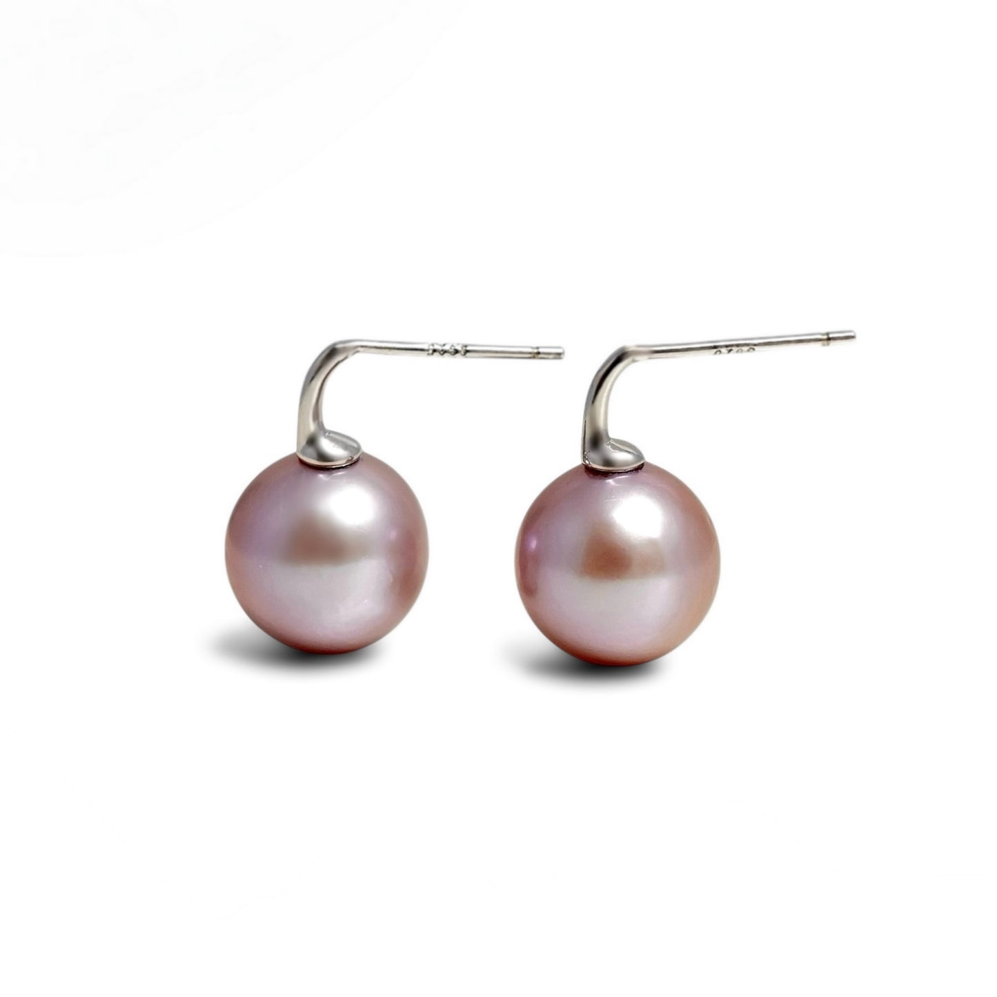 Mauve Pearl Line Drop Pierce