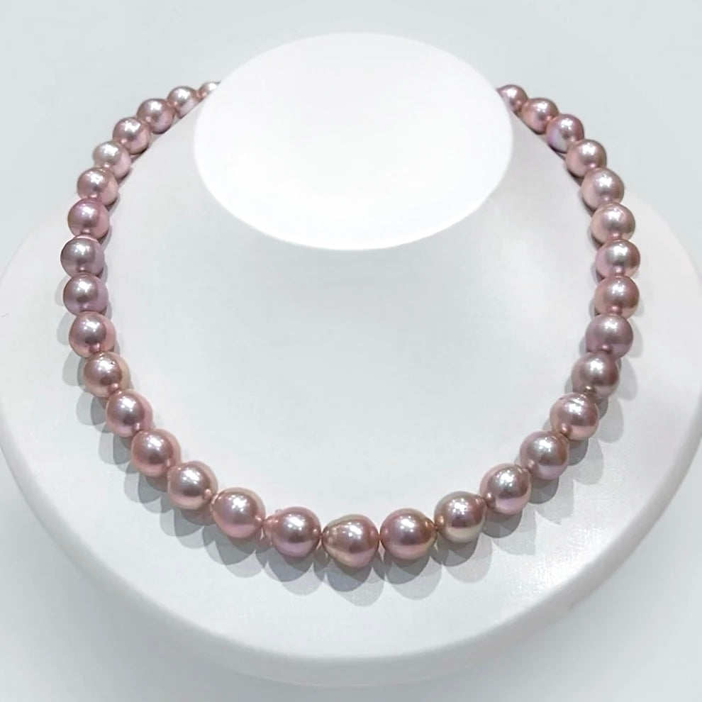Champagne Color Pearl Necklace