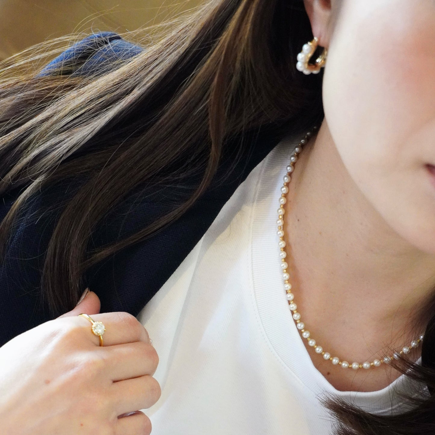 Baby Pearl Ball Mix Necklace