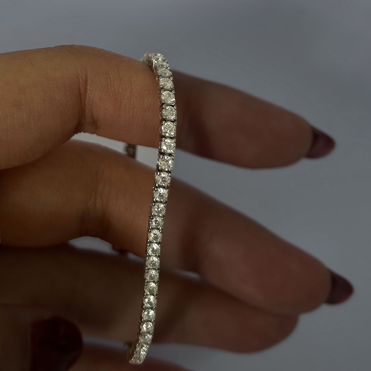 Moissonaite Line Bracelet