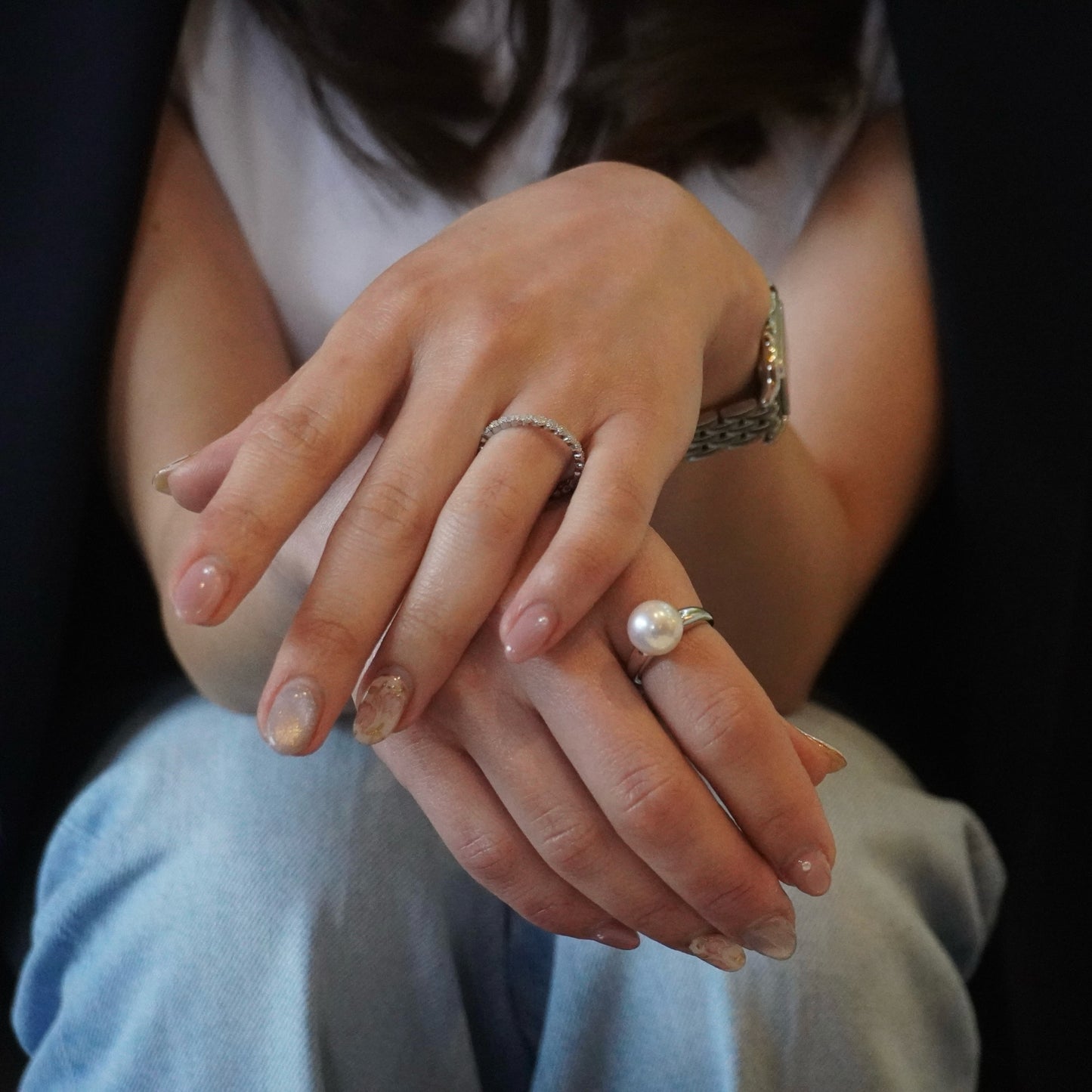 Pearl Silver Ring