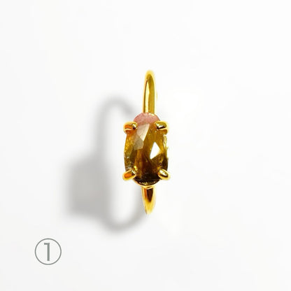 Watermelon Tourmaline Ear Cuff