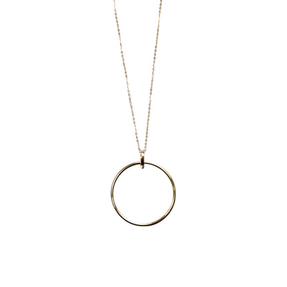 Pearl Double Circle Necklace
