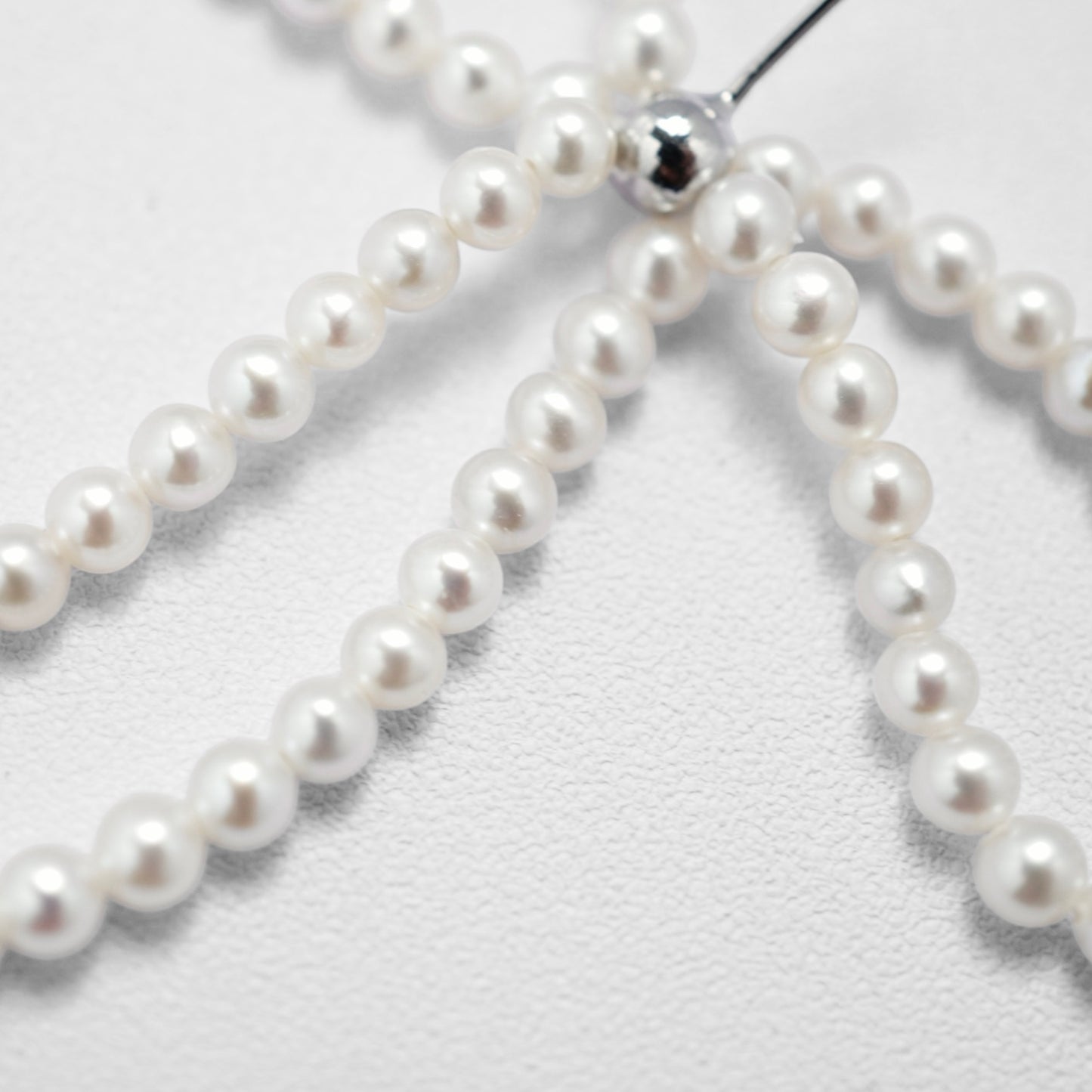 Pearl Ribbon Dangle Pierce