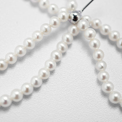 Pearl Ribbon Dangle Pierce