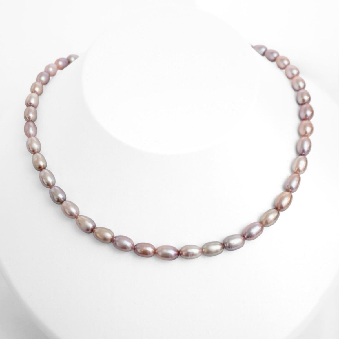 Oval Natural Color Pearl Necklace