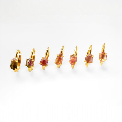 Watermelon Tourmaline Ear Cuff