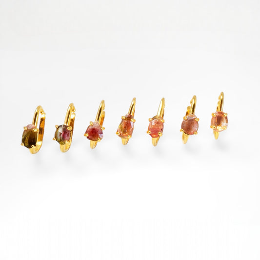 Watermelon Tourmaline Ear Cuff