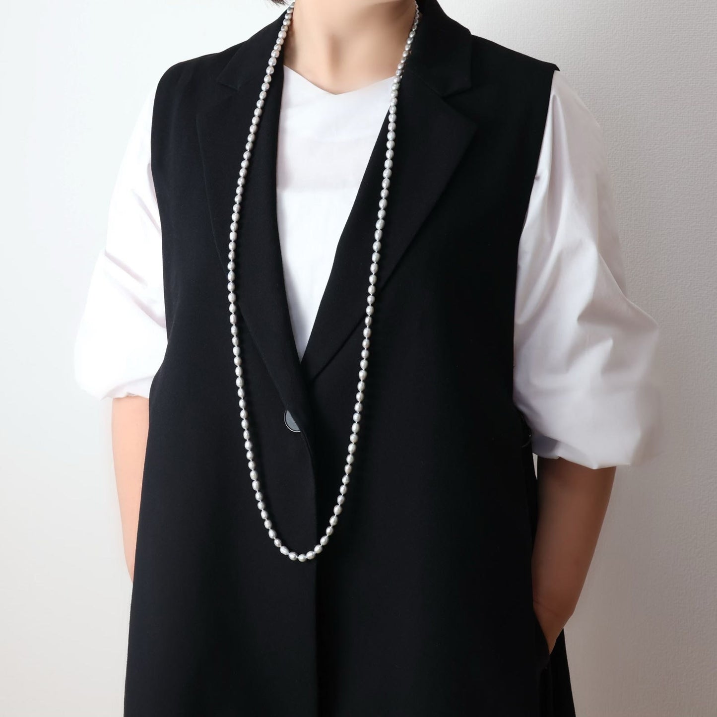 Long Pearl Necklace