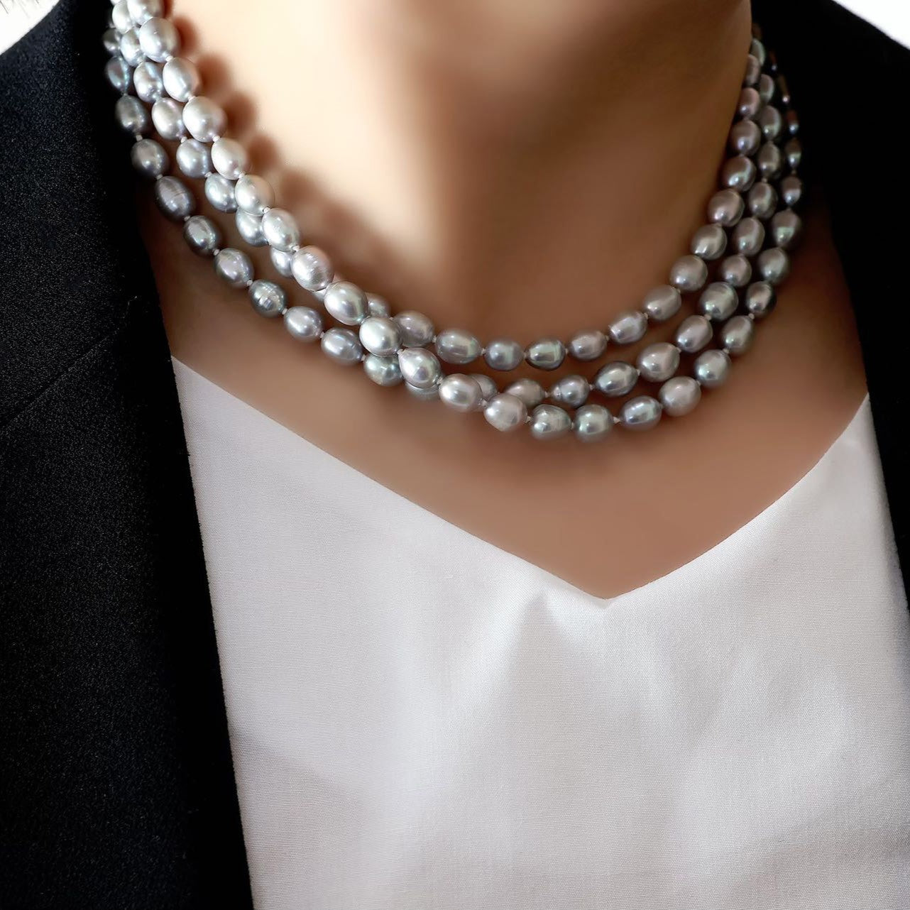 Long Pearl Necklace