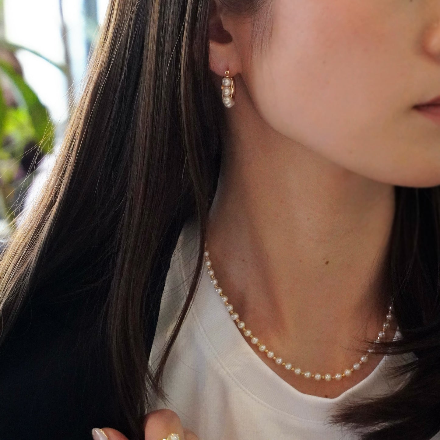 Pearl U Hoop Pierce