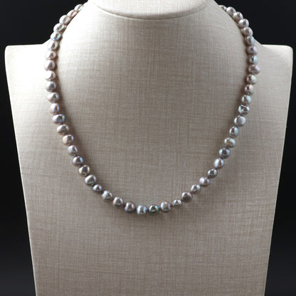 Silver Pearl Necklace