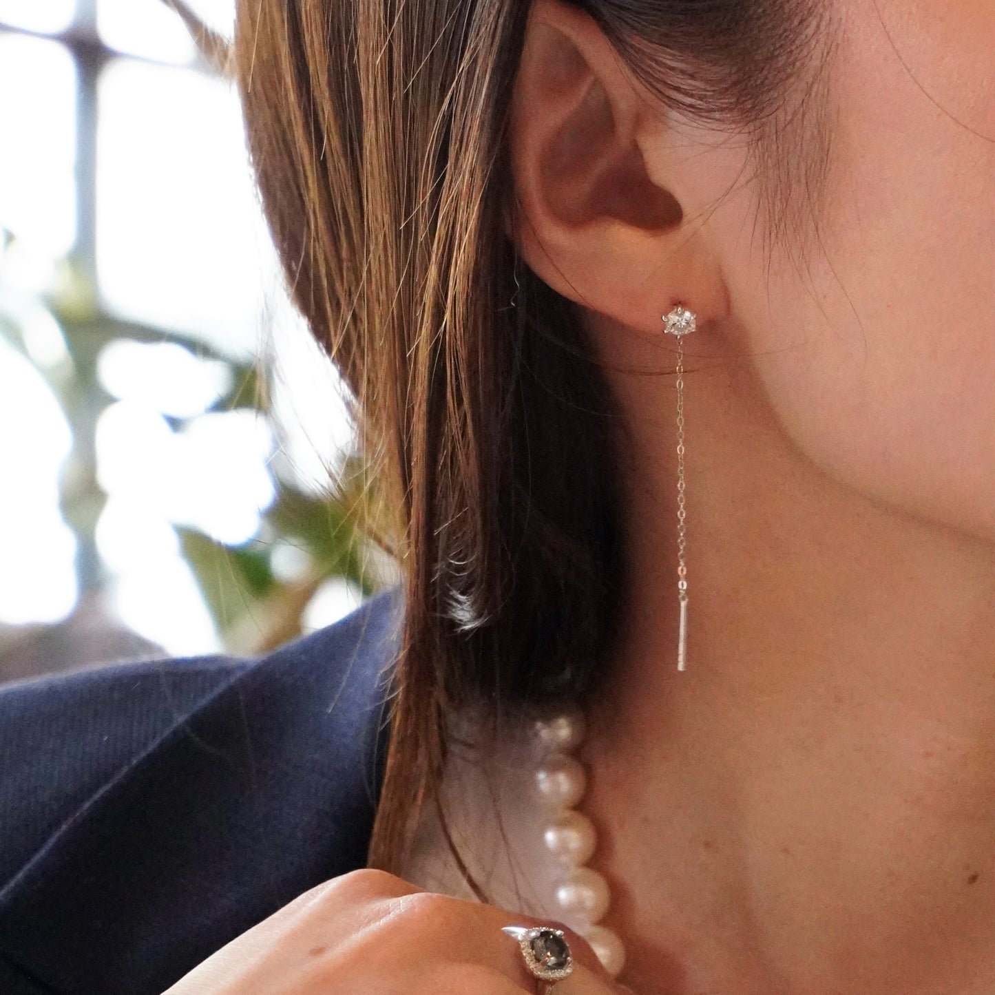 Moissanite Pierce