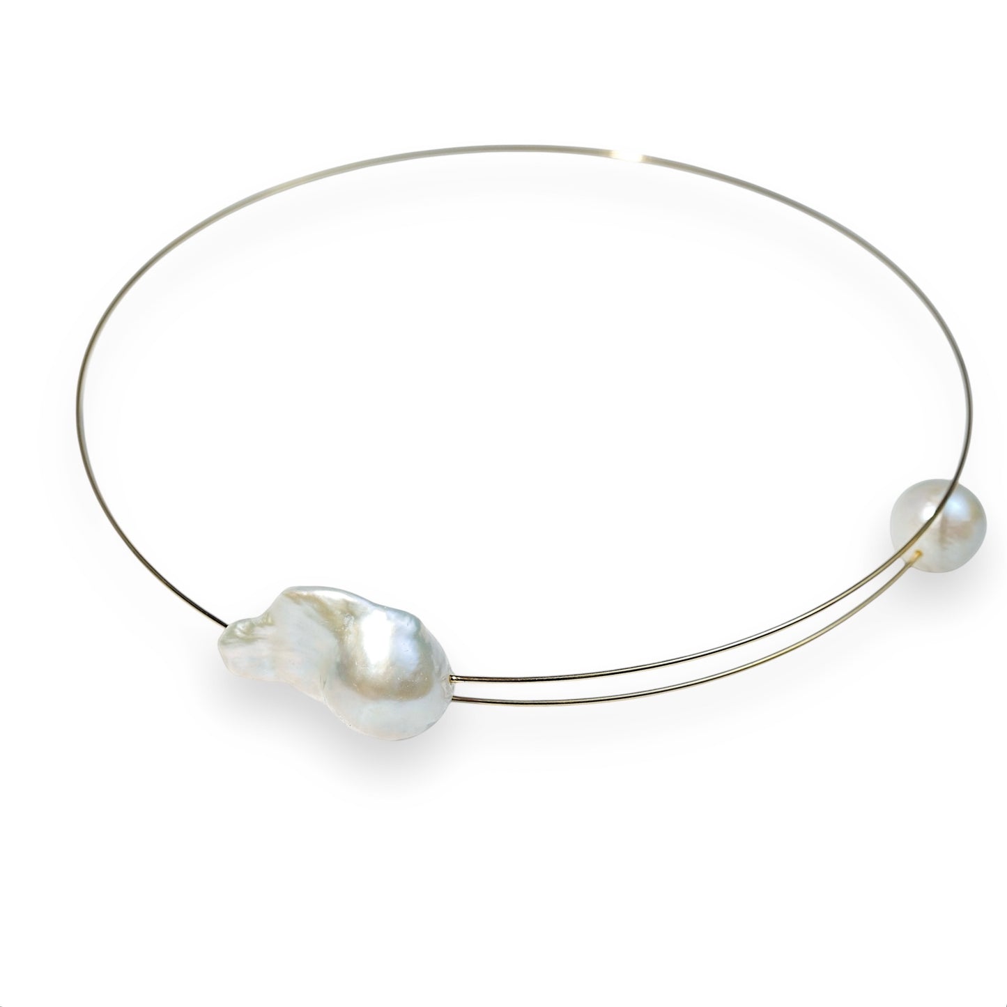 Baroque Oyster Pearl Choker Necklace