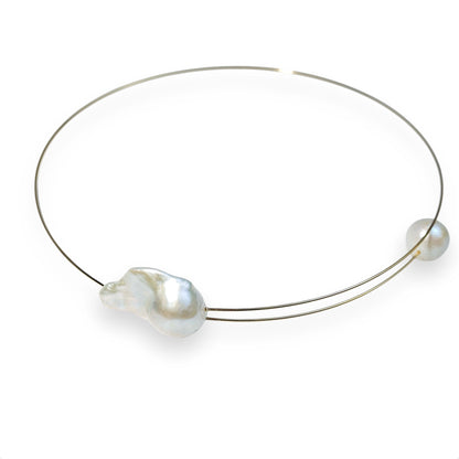 Baroque Oyster Pearl Choker Necklace