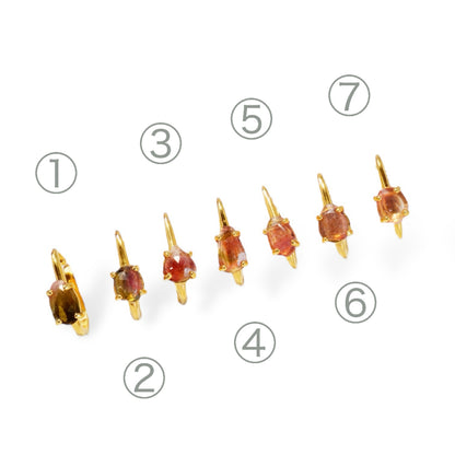 Watermelon Tourmaline Ear Cuff