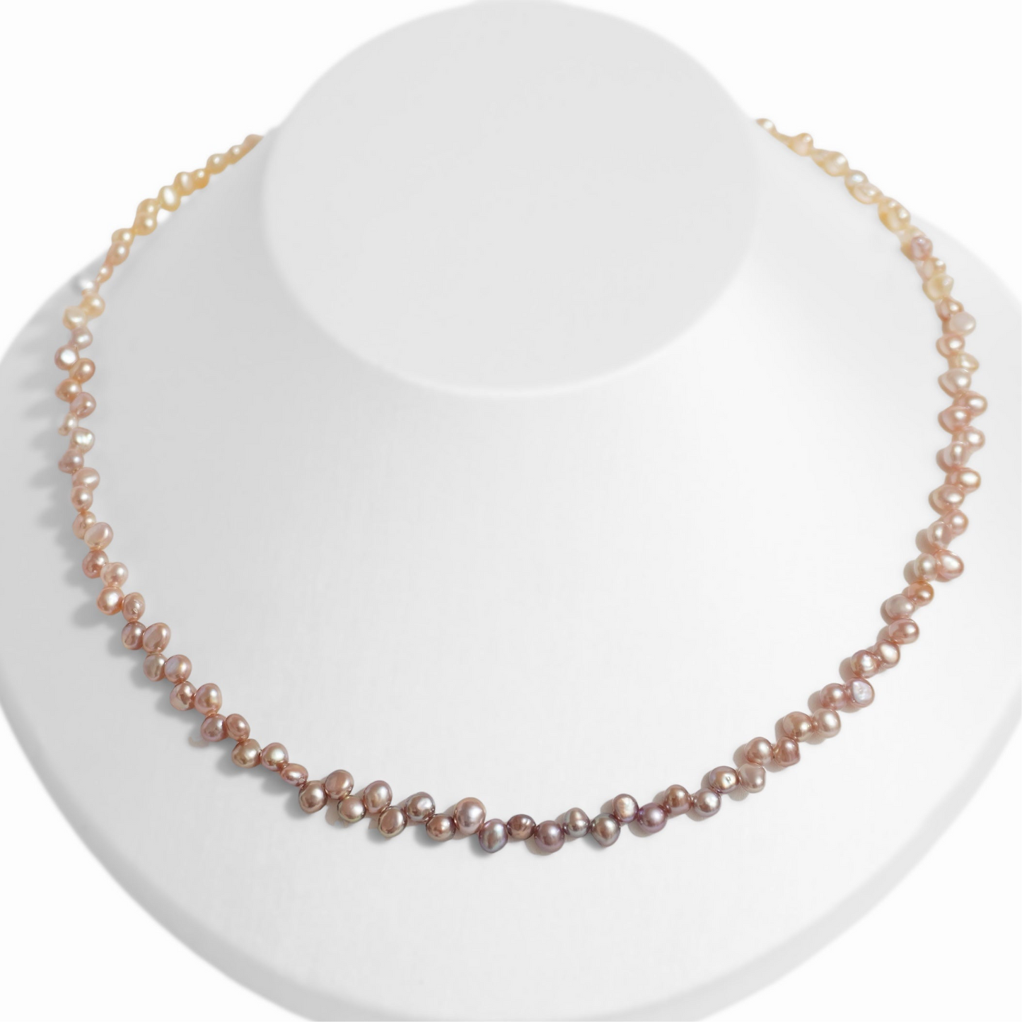 Baroque Pearl Gradation Design Necklace