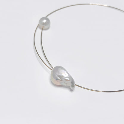 Baroque Oyster Pearl Choker Necklace