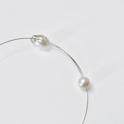 Baroque Oyster Pearl Choker Necklace