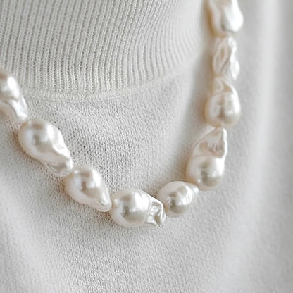 Big Baroque Pearl Necklace