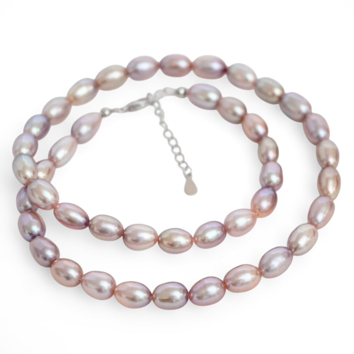 Oval Natural Color Pearl Necklace