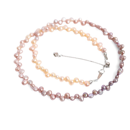 Baroque Pearl Gradation Design Necklace
