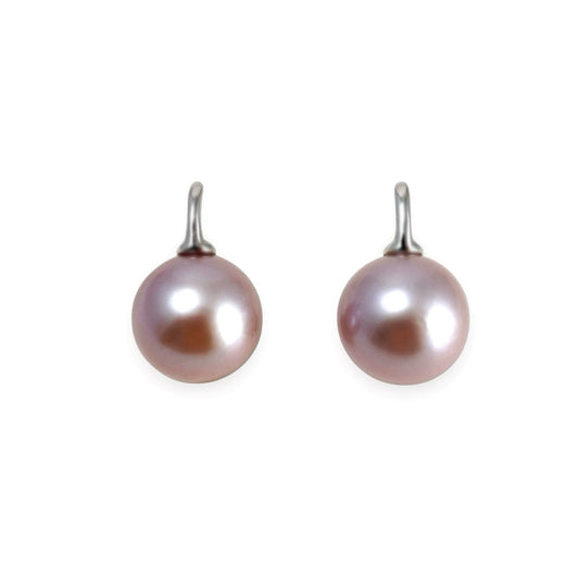 Mauve Pearl Line Drop Pierce