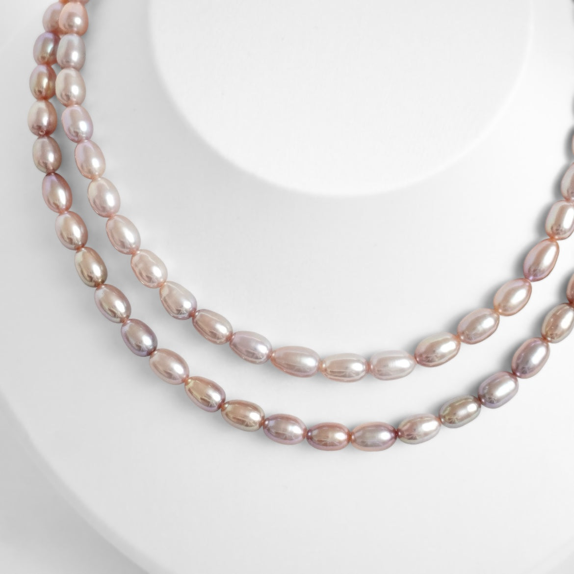 Oval Natural Color Pearl Necklace