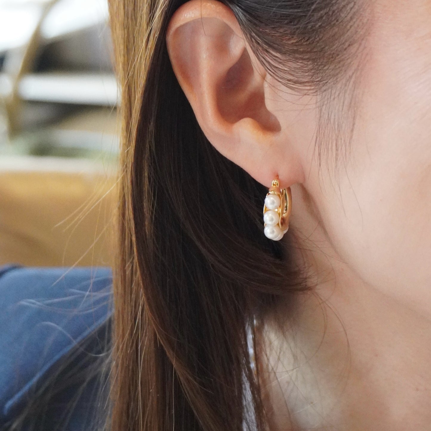 Pearl U Hoop Pierce