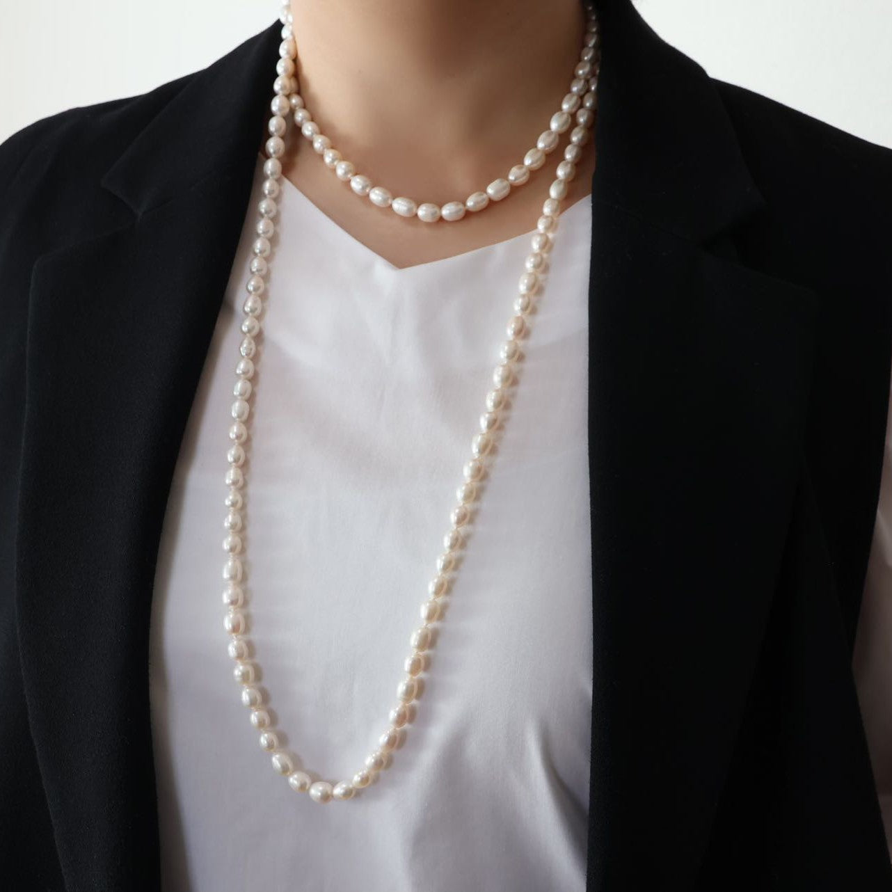 Long Pearl Necklace