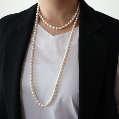 Long Pearl Necklace