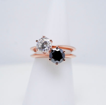 Luminous 6 Moissanite Solitaire Ring