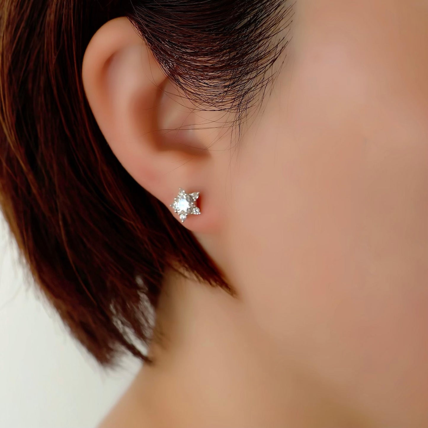 Moissanite Star Pierce