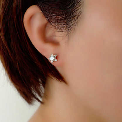 Moissanite Star Pierce