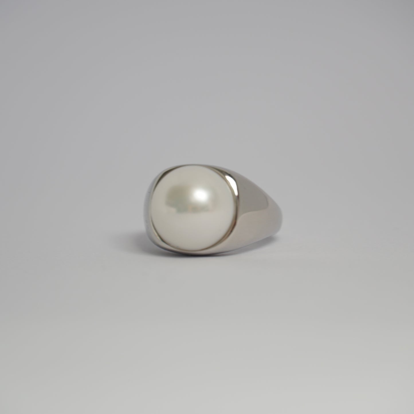 Silver Pearl Ring