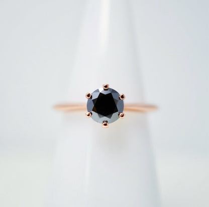 Luminous 6 Moissanite Solitaire Ring