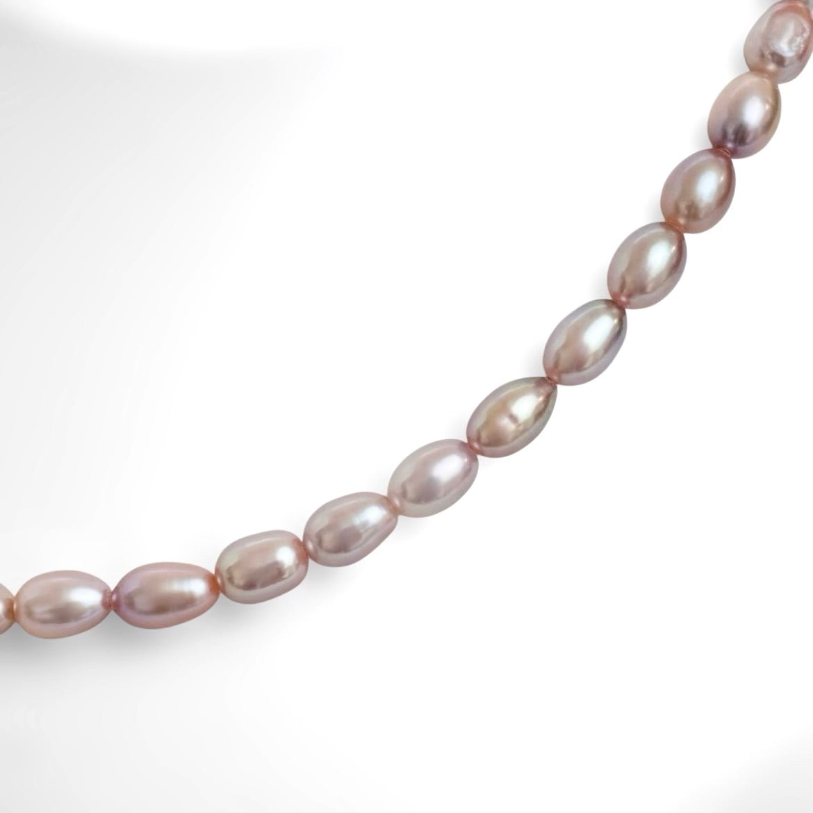 Oval Natural Color Pearl Necklace