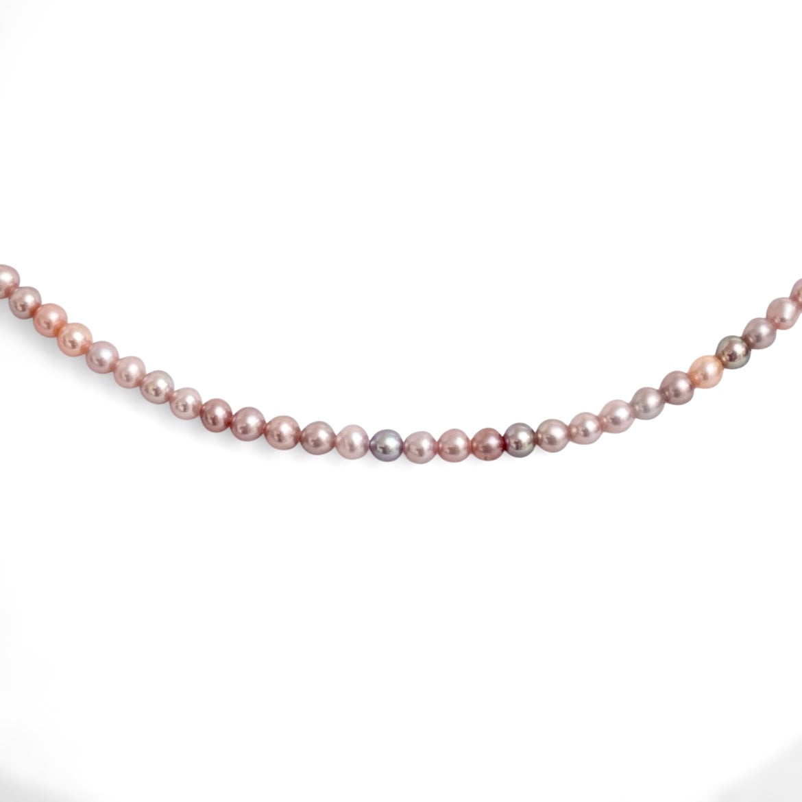 Baby Round Natural Multicolor Pearl Necklace