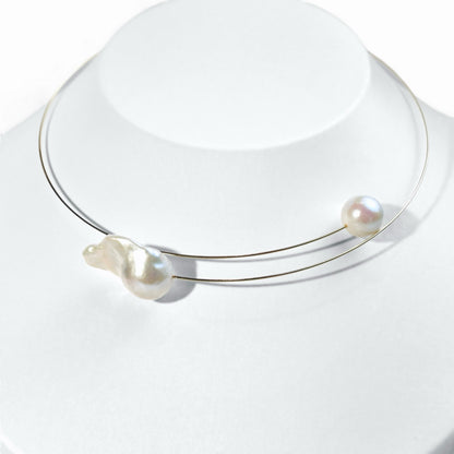 Baroque Oyster Pearl Choker Necklace