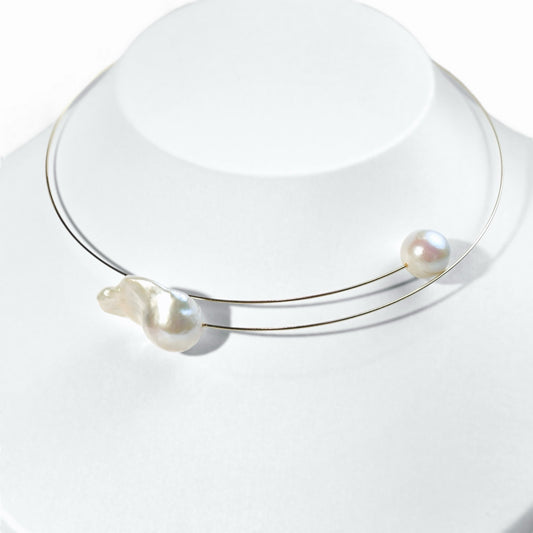 Baroque Oyster Pearl Choker Necklace