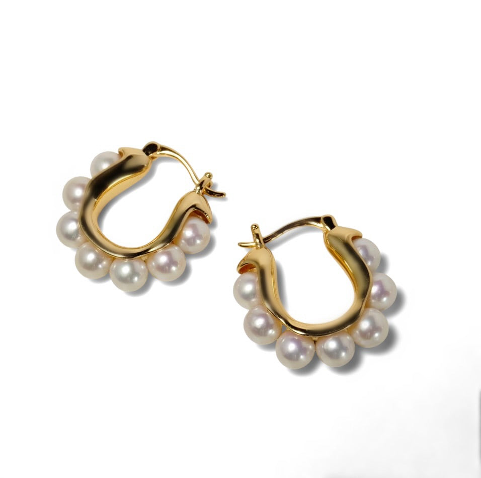 Pearl U Hoop Pierce