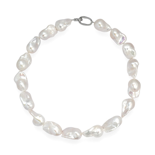 Big Baroque Pearl Necklace