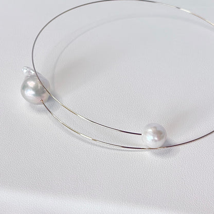 Baroque Oyster Pearl Choker Necklace